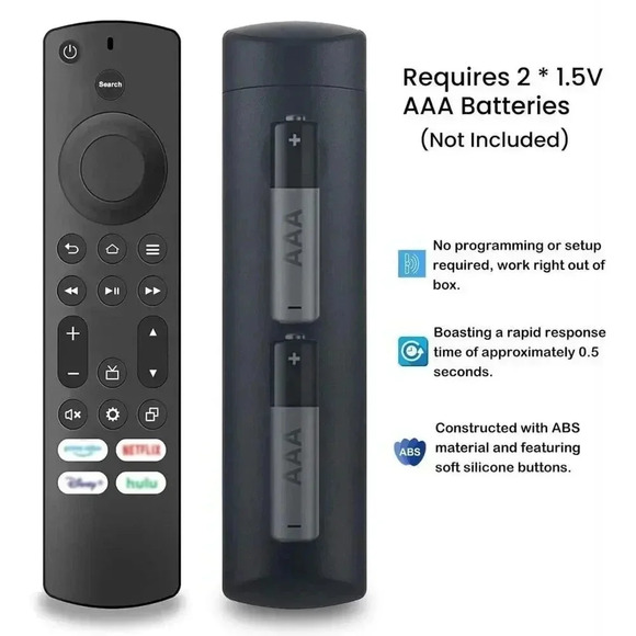 Remote Control Replacement Smart Fire TV Insignia Toshiba Hisense NS-RCFNA-21 - Picture 7 of 10